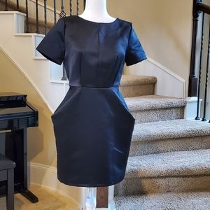 Black dress semi- bareback